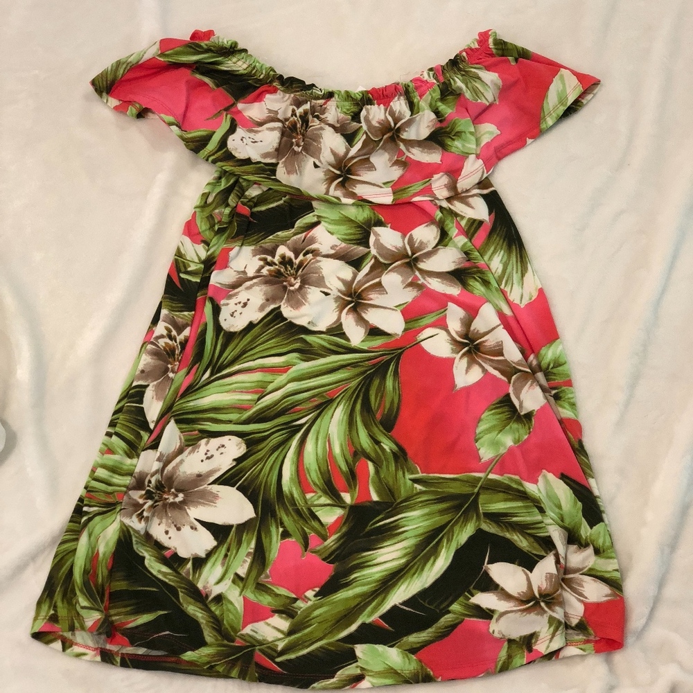 Off the shoulder  Floral Mini Dress